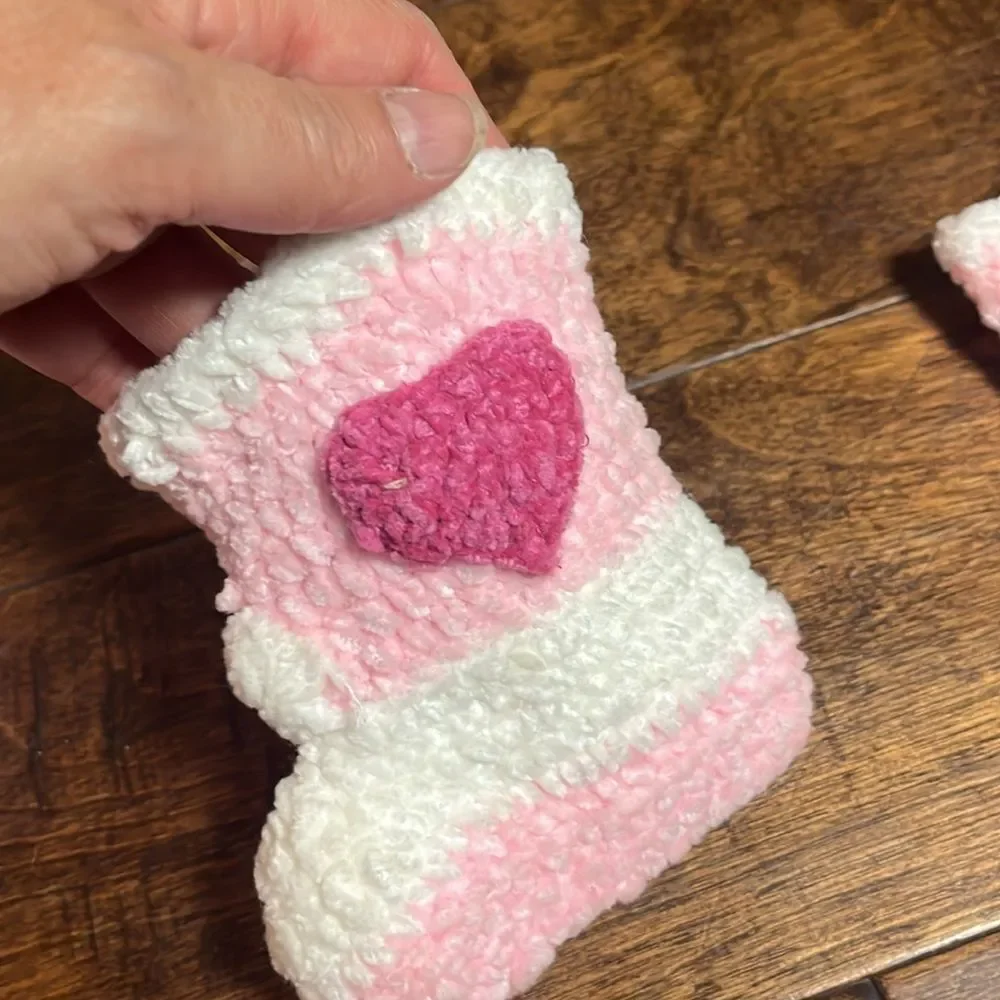 DayLee Design Pink Handmade Western Style Hat and Boots, size 0-6 months